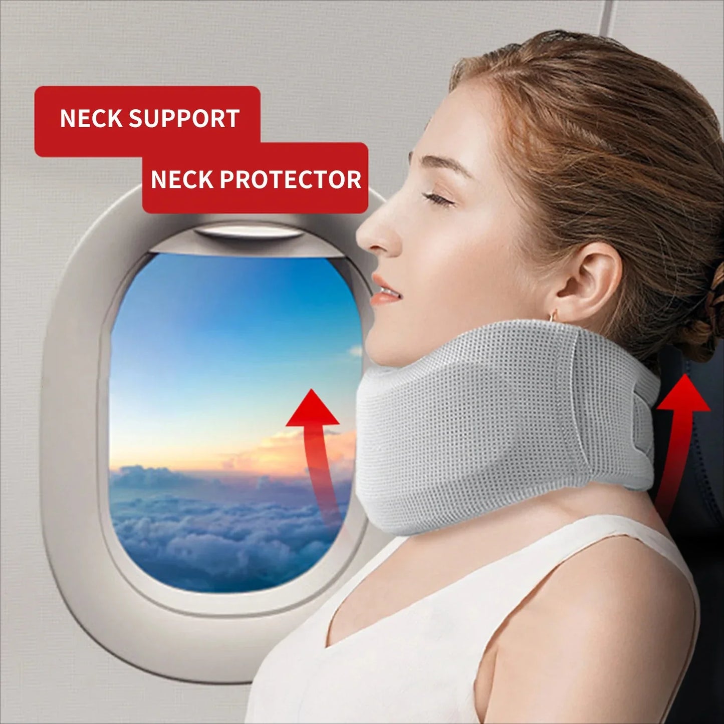 NeckComfort™ Adjustable Soft Foam Neck Brace – Pain Relief & Cervical Support