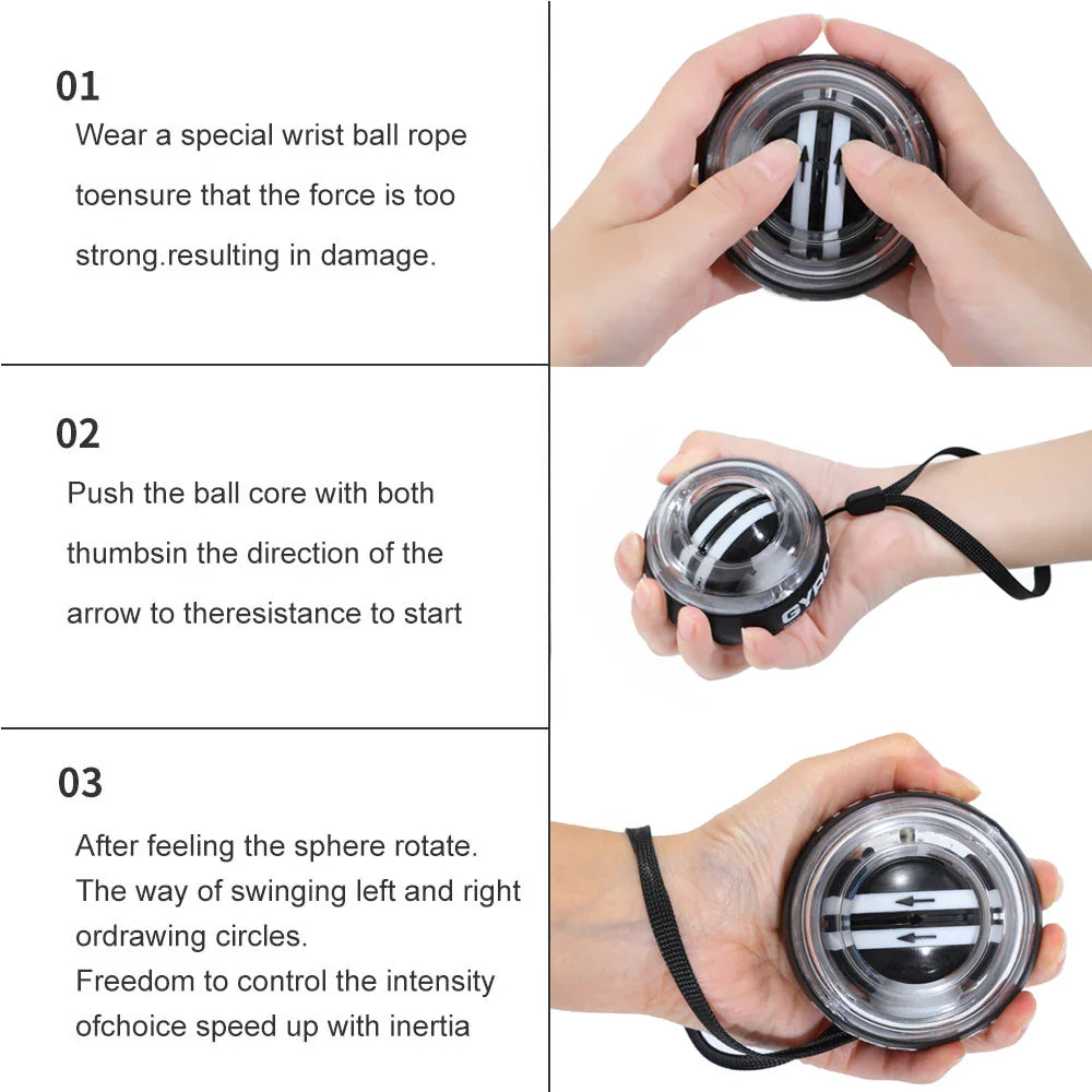 GripMax™ Auto-Start Gyro Ball Hand Exerciser