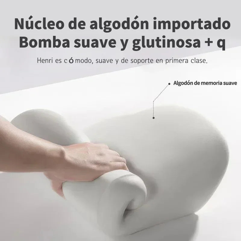 SpineEase™ Memory Foam Lumbar Support Cushion – Ergonomic Back Pillow for Pain Relief & Comfort