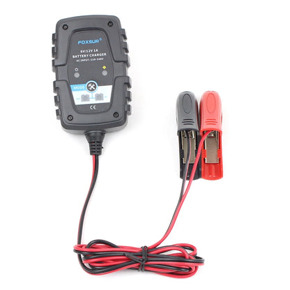 6V/12V 1A Fully Automatic Smart Battery Charger Maintainer for Car Truck Boat Motorcycle all types Lead Acid Batteries