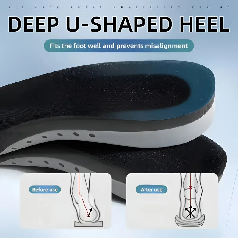 AirStep™ Breathable Sports Shoe Insoles – Shock Absorption & Comfort