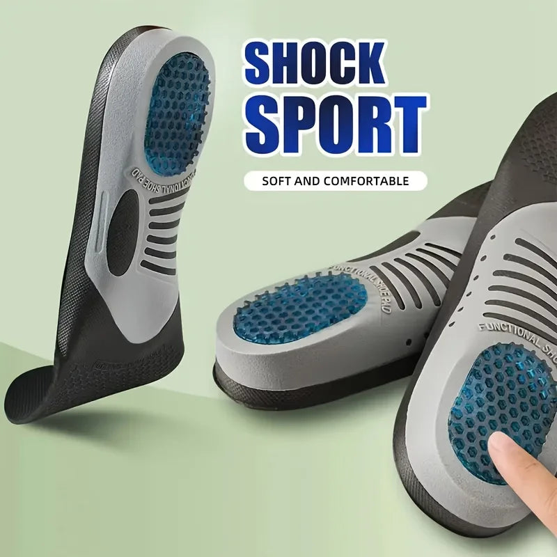 AirStep™ Breathable Sports Shoe Insoles – Shock Absorption & Comfort