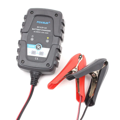 6V/12V 1A Fully Automatic Smart Battery Charger Maintainer for Car Truck Boat Motorcycle all types Lead Acid Batteries