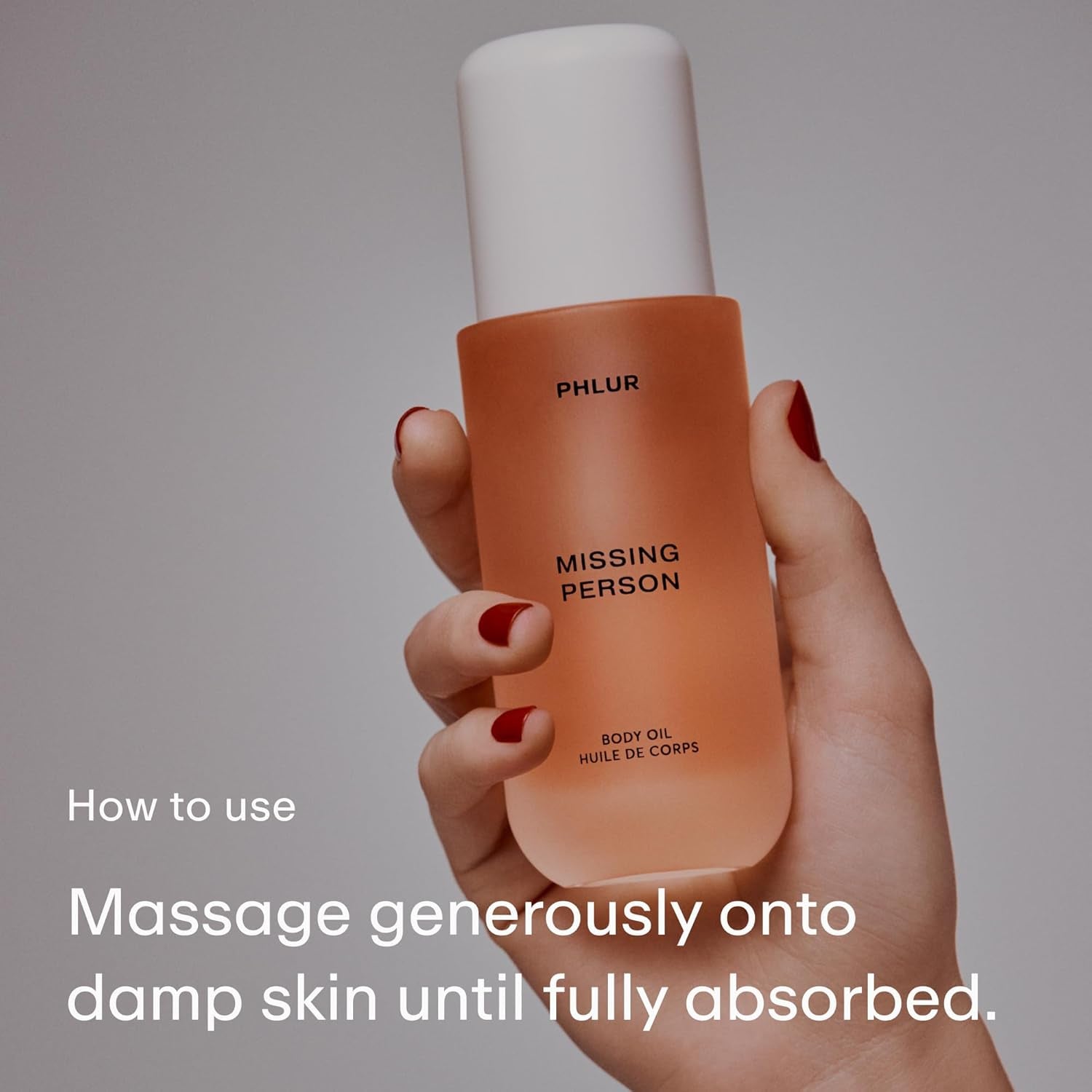 Missing Person Body Oil for Women & Men - Lightweight & Nourishing - with Ceramide-Rich Oils & Skin-Mimicking Lipids - Bergamont, Musk, Orange & Sandalwood Floral Scented Body Oil (4 Fl Oz)