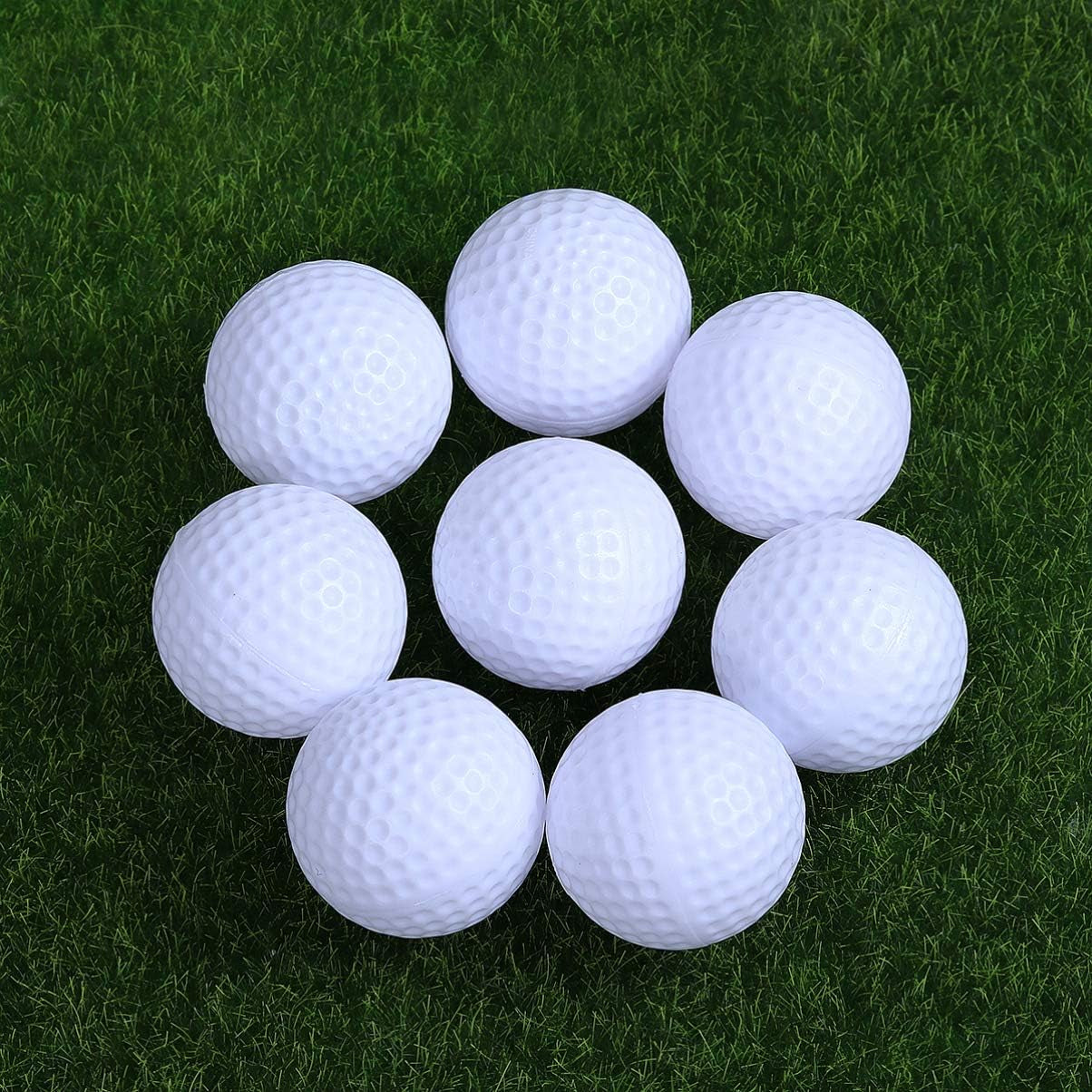10Pcs Golf Balls Practice Golf Balls Plastic Balls Indoor Outdoor Golf Training Aids