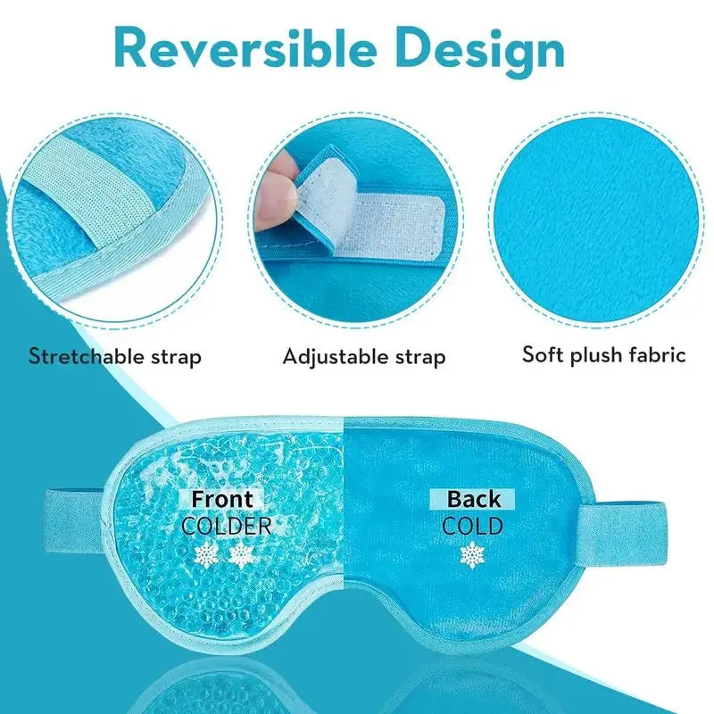 ChillRelief™ Gel Eye Mask – Hot & Cold Therapy for Puffiness, Migraines & Dry Eyes
