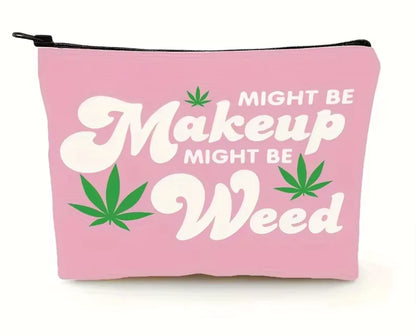 Chic & Cheeky Leaves Makeup Bag: Stylish Organizer for Glamorous Travel & Everyday Use!