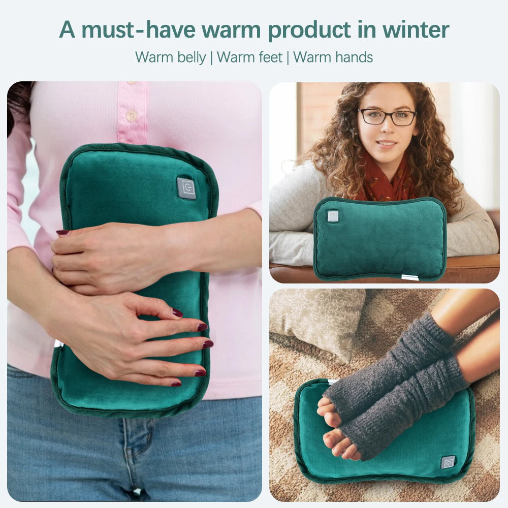 USB Electric Heating Hand Warmer Graphene Heat Warm Bag Pillow Gloves Pad Rechargeable Winter Hot Thermal Hands Feet Heater