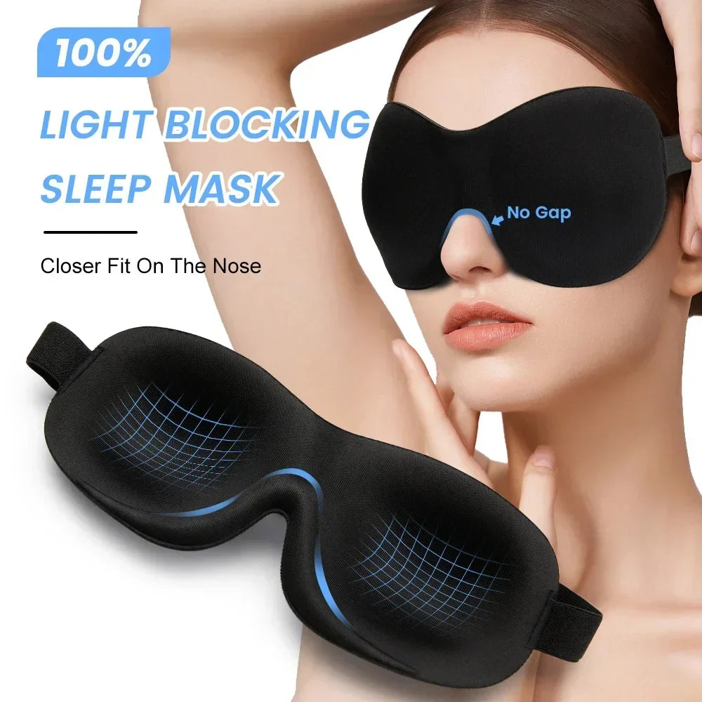 SleepEase™ 3D Sleep Mask – Soft, Lightweight & Comfortable Rest