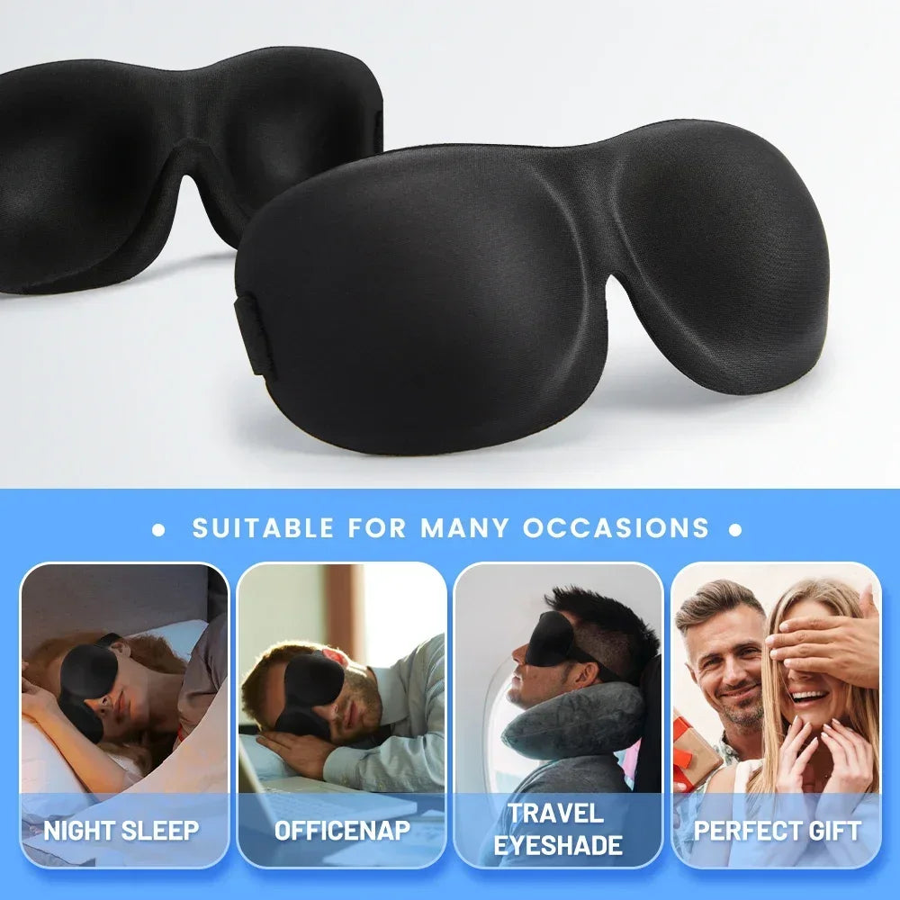 SleepEase™ 3D Sleep Mask – Soft, Lightweight & Comfortable Rest