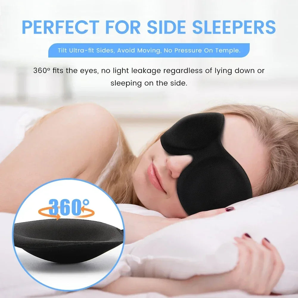 SleepEase™ 3D Sleep Mask – Soft, Lightweight & Comfortable Rest