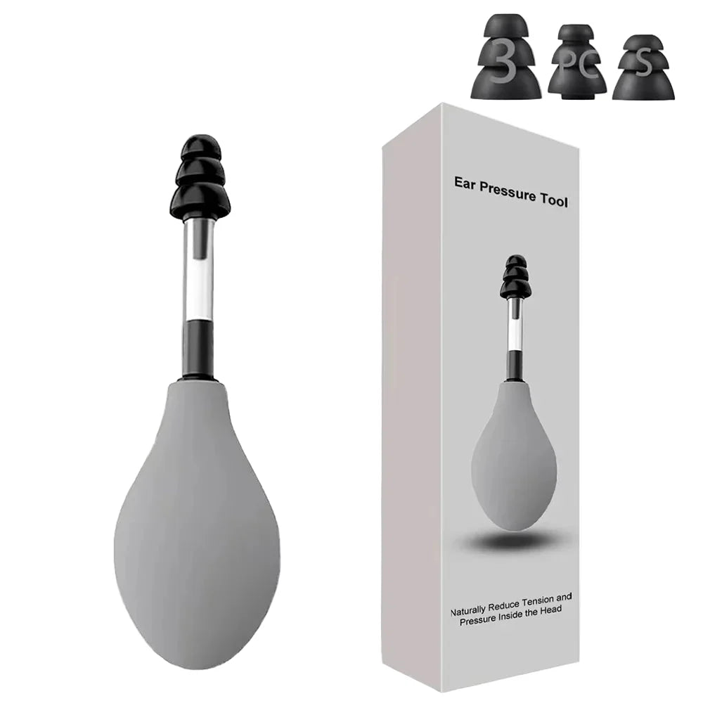 EarEase™ Portable Ear Pressure Relief Tool – 3 Interchangeable Tips