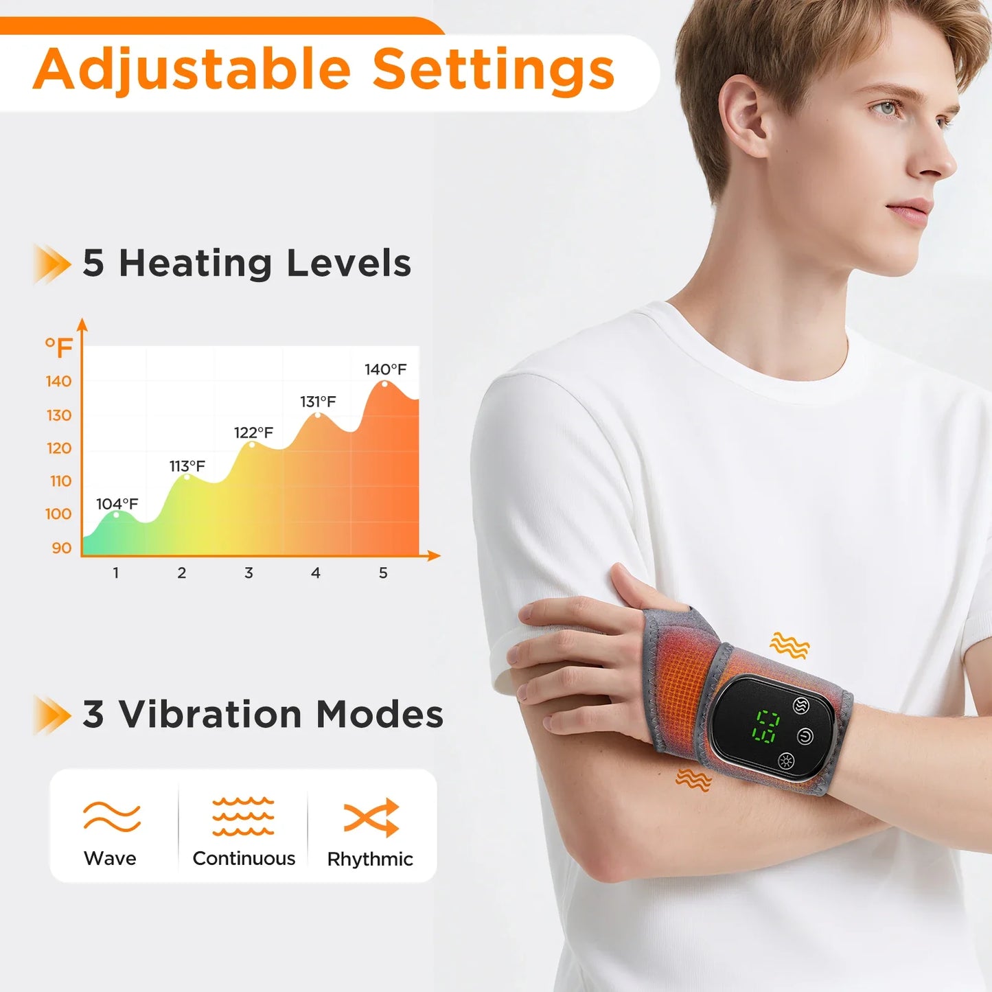 RelaxMax™ Electric Foot & Hand Massager – Heat & Vibration Therapy for Pain Relief