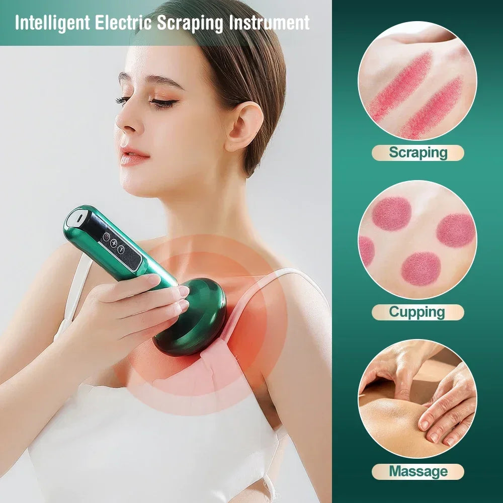 GlowSculpt™ Electric Gua Sha Massager – Cellulite & Muscle Tension Relief Tool