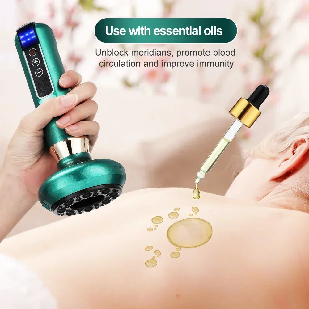 GlowSculpt™ Electric Gua Sha Massager – Cellulite & Muscle Tension Relief Tool
