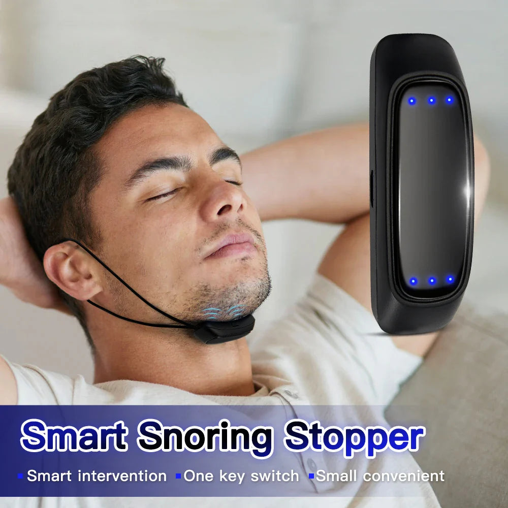SnoreEase™ EMS Anti-Snoring Device – Smart Breathing Support Stopper