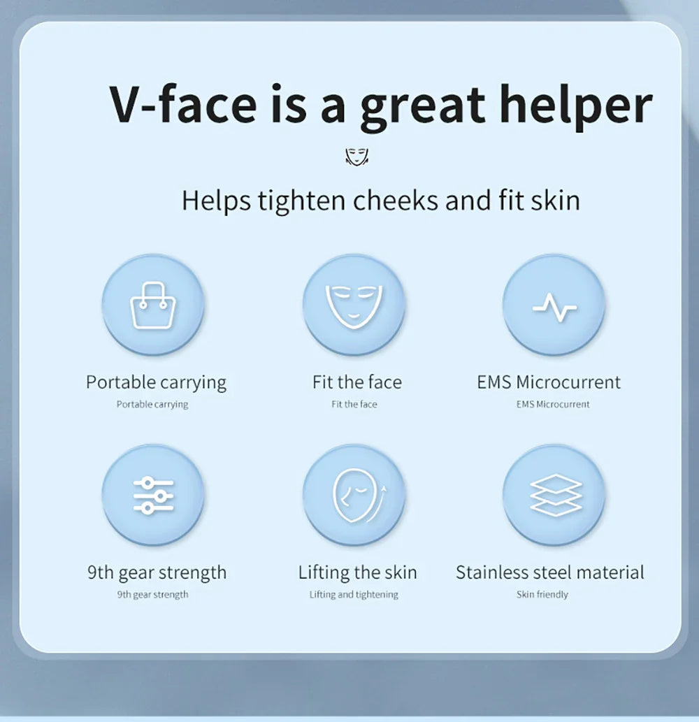 VivaLift™ EMS Face Lifting Massager – V-Face Contouring & Skin Firming Device