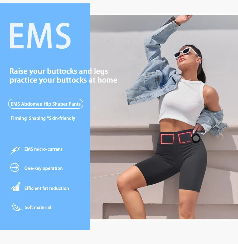 ToneFlex™ EMS Yoga Shorts – Muscle Toning & Pain Relief Wearable Fitness Gear