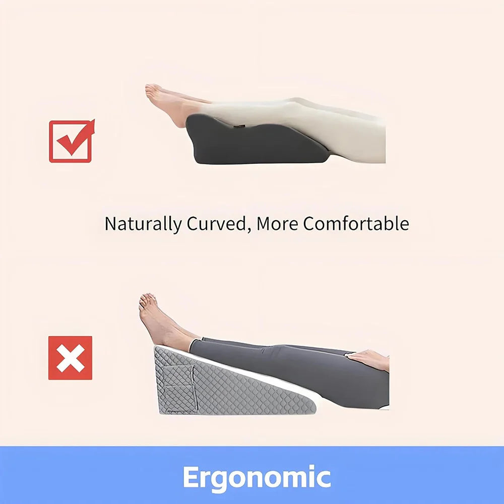SleepEase™ Ergonomic Bed Wedge Pillow – Support & Comfort