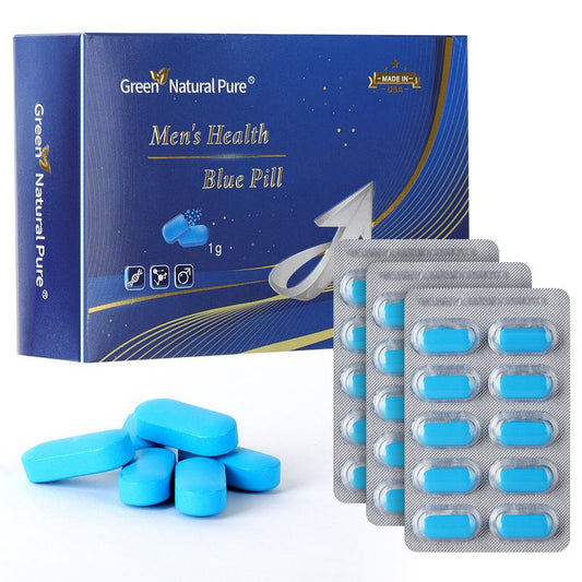 Green Natural Pure Men'S Health Blue Pill Oyster Peptide+Maca Root Powder+Sea Cucumber Polypeptide+Cinnamon Extracts+Huangjing Extract- Ultra Potent & Highly Purified,30Pill 04