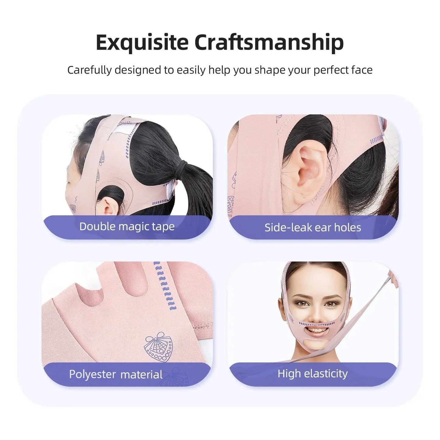 V-LineLift™ Face Slimming Band – Double Chin Support & Contouring