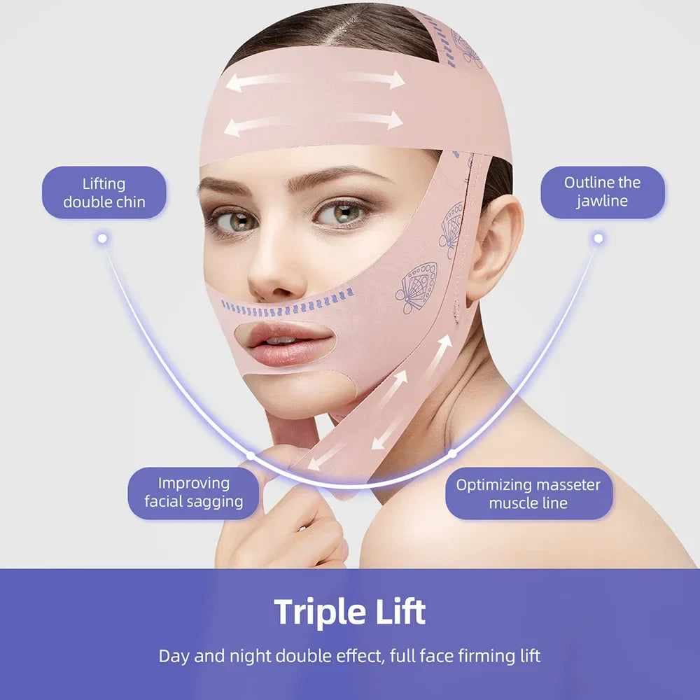V-LineLift™ Face Slimming Band – Double Chin Support & Contouring