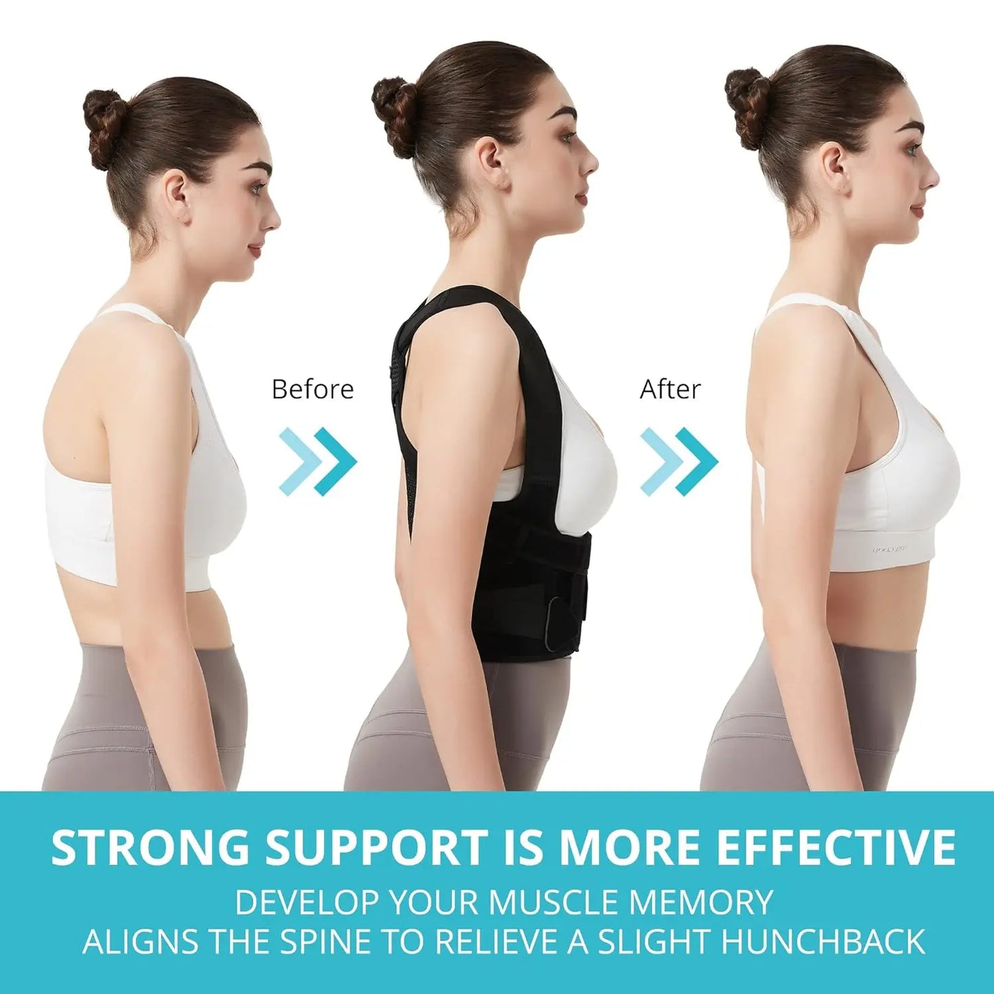 FemAlign™ Full Back Posture Corrector – Comfortable Support for Women