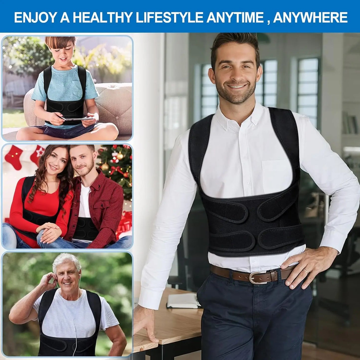 FemAlign™ Full Back Posture Corrector – Comfortable Support for Women
