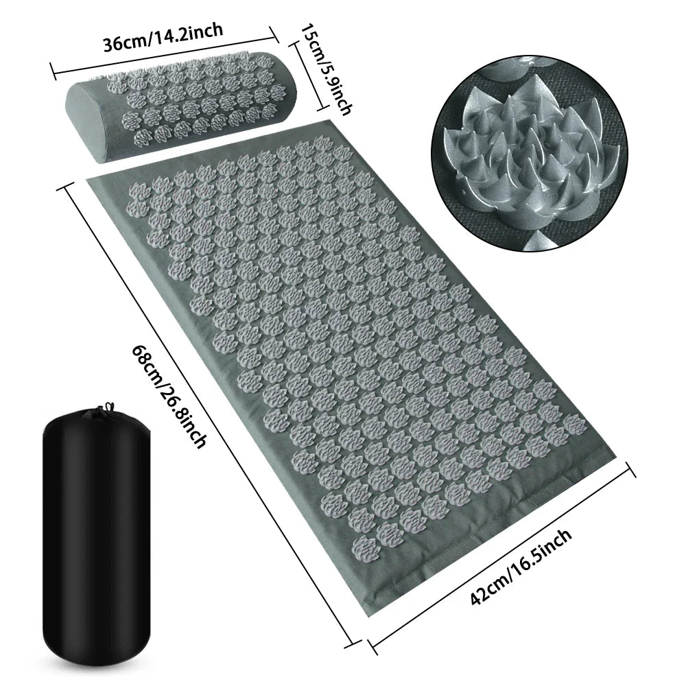 KuzneMat™ Acupressure Mat – Pain Relief & Muscle Relaxation