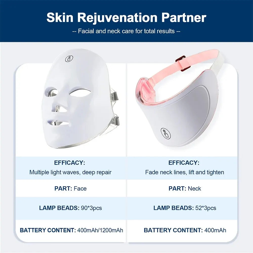 GlowLite™ LED Face Mask – Anti-Aging & Skin Rejuvenation Therapy