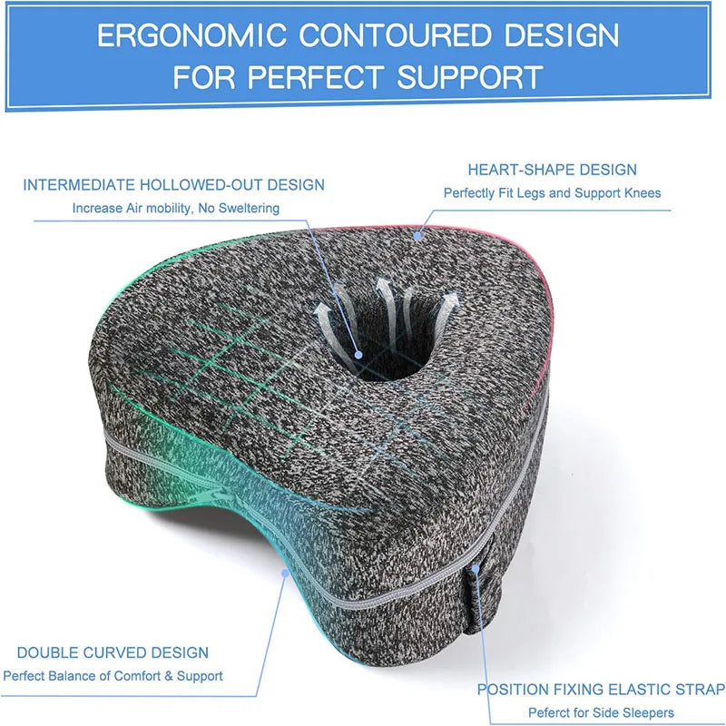SideEase™ Leg Support Pillow – Orthopedic Cushion for Side Sleepers