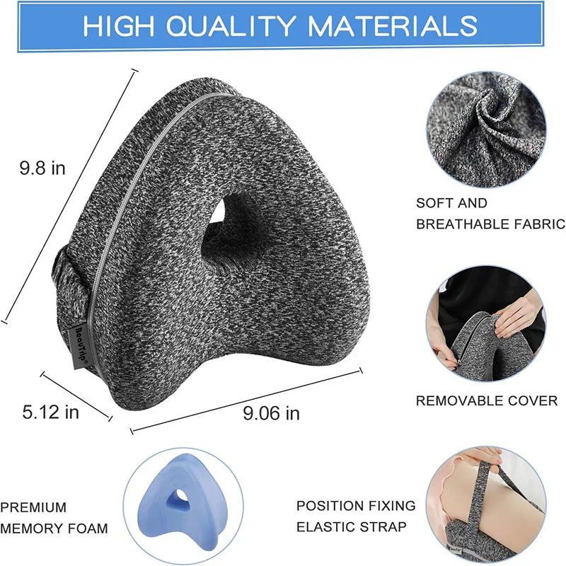 SideEase™ Leg Support Pillow – Orthopedic Cushion for Side Sleepers