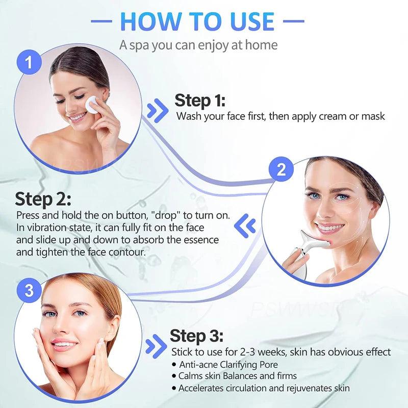 GlowLift™ Microcurrent Facial Massager – Skin Rejuvenation & Anti-Aging Device