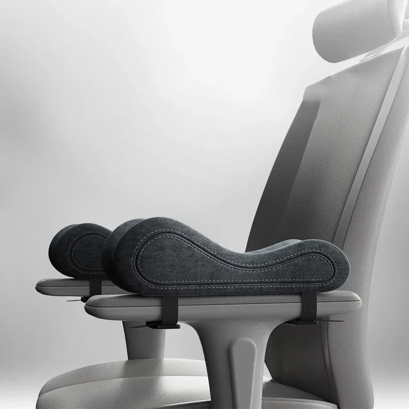 CushioRest™ Memory Foam Armrest Pads – Ergonomic Chair Cushion for Elbow & Arm Comfort