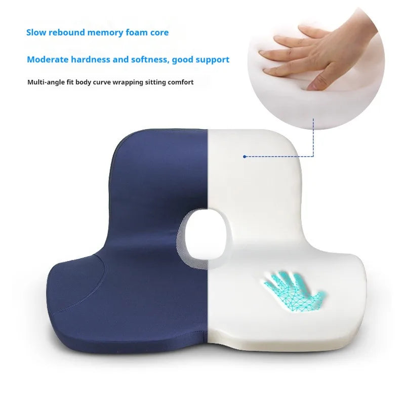 Memory Foam Office Chair Cushion with Ergonomic Backrest Support