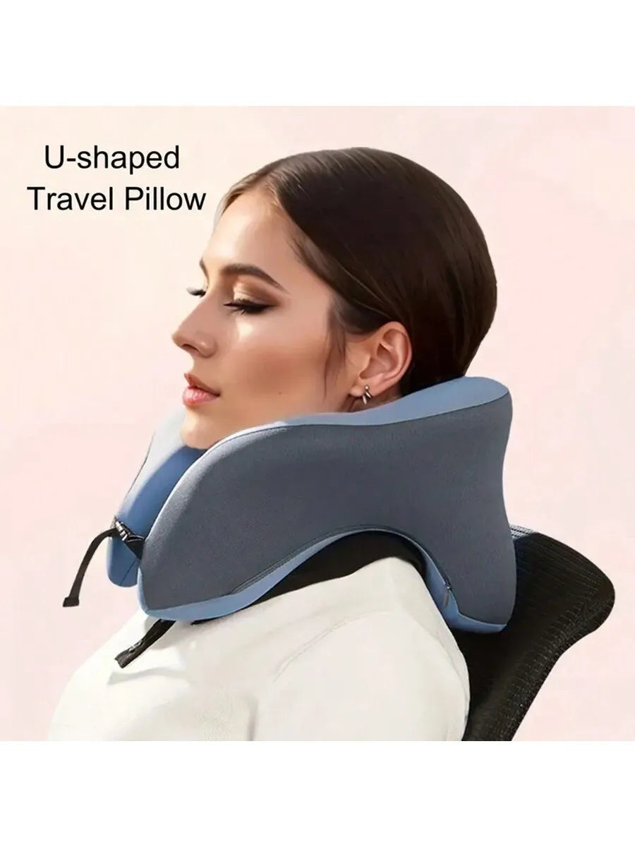 U-Shaped Travel Pillow – Multi-Functional Neck Support Cushion for Comfort & Relaxation