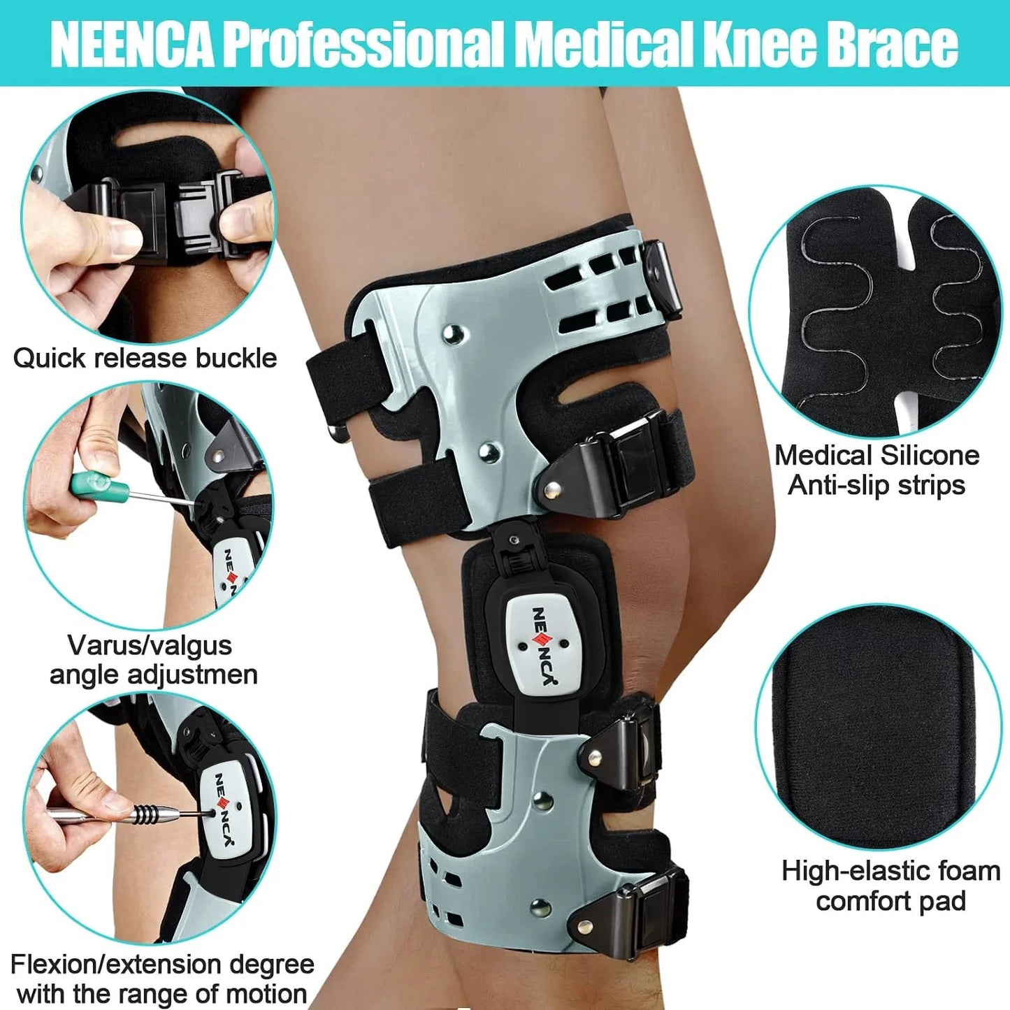 KneeAlign™ Ergonomic Knee Brace – Daily Comfort, Support & Joint Alignment
