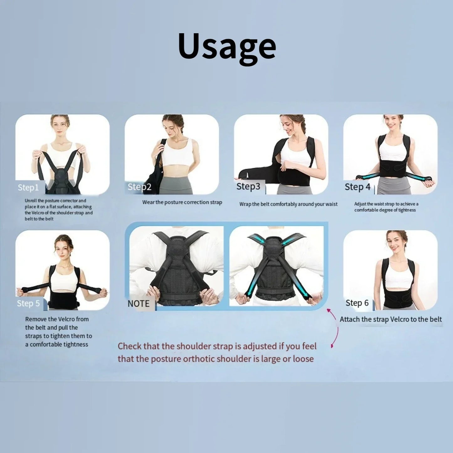 PosturePro™ Back Support Brace – Ergonomic Spine & Shoulder Alignment Corrector