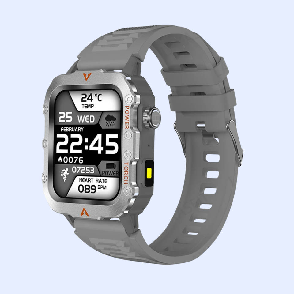 TactiGear™ Outdoor Military Smartwatch – Multi-Sports & Fitness Tracker