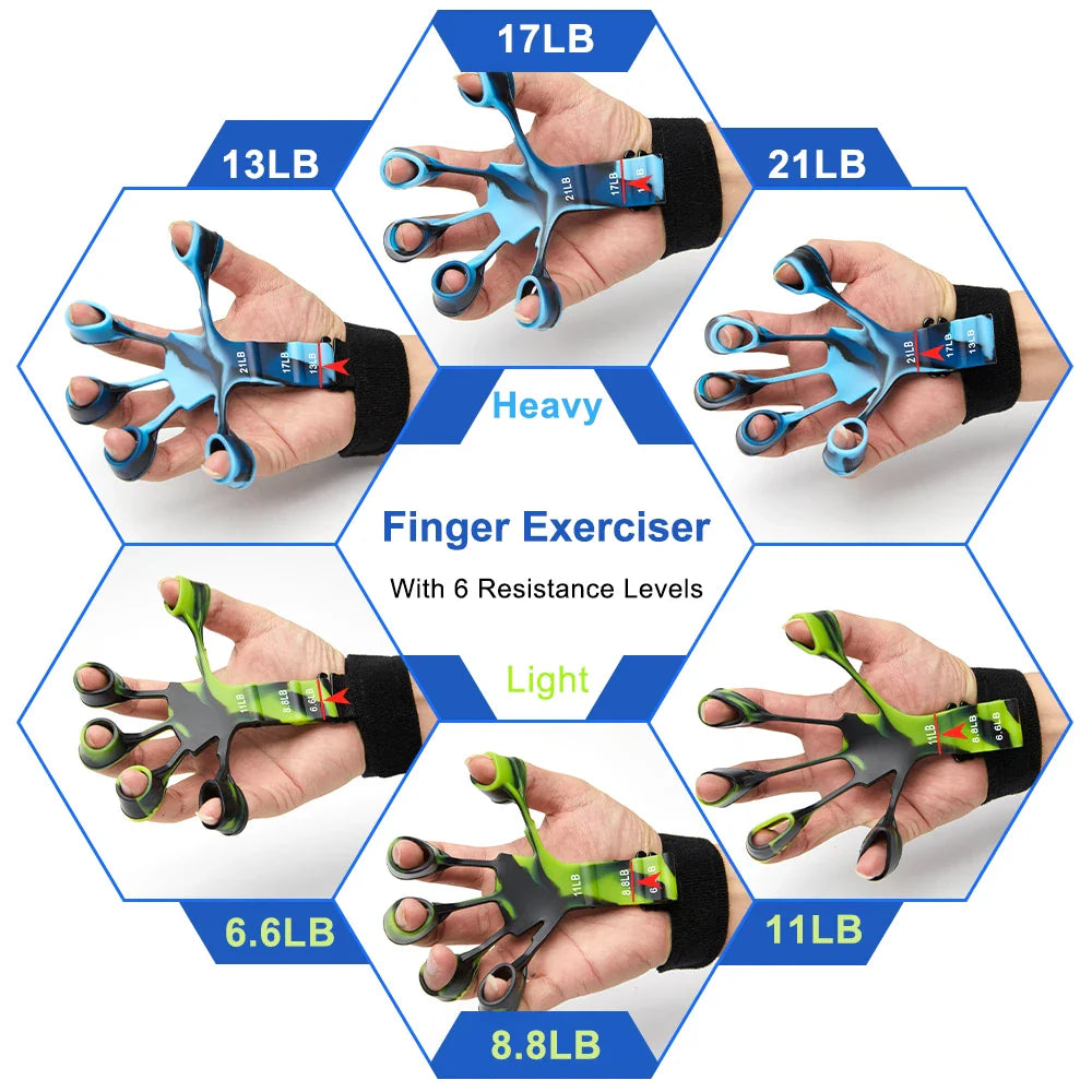 GripPro™ Finger Gripper Exerciser – Adjustable Resistance & Hand Strength