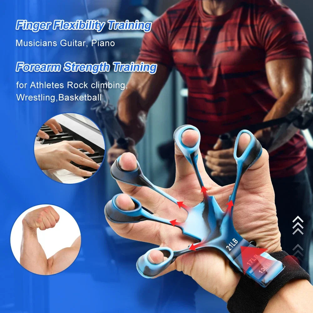 GripPro™ Finger Gripper Exerciser – Adjustable Resistance & Hand Strength