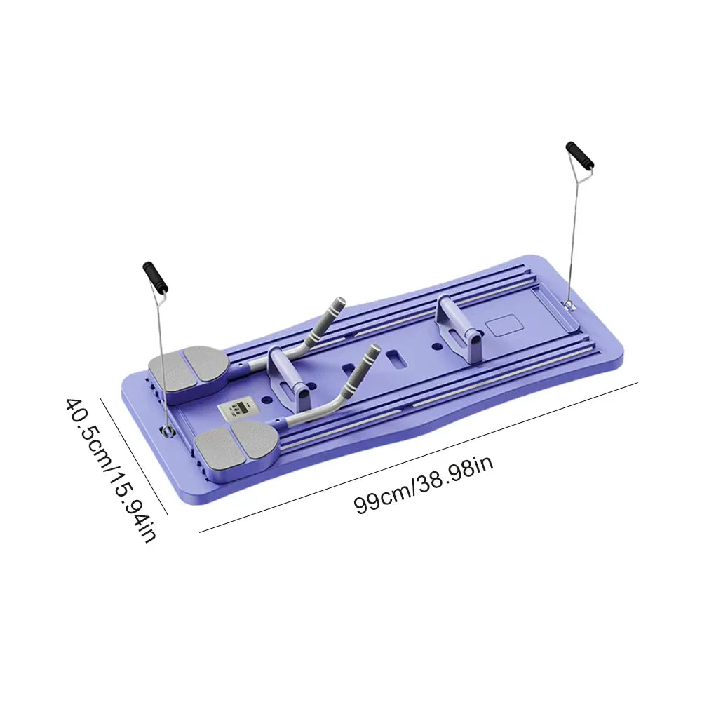 CoreFlex™ Foldable Pilates Reformer Push-Up Board – Non-Slip Ab Workout & Fitness Training Machine