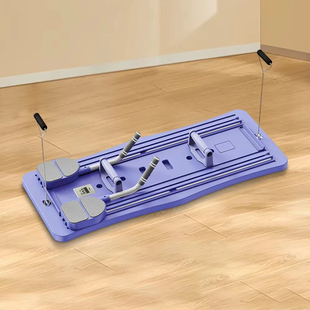 CoreFlex™ Foldable Pilates Reformer Push-Up Board – Non-Slip Ab Workout & Fitness Training Machine