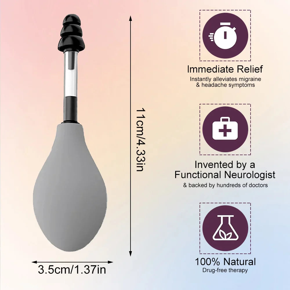 EarEase™ Portable Ear Pressure Relief Tool – 3 Interchangeable Tips