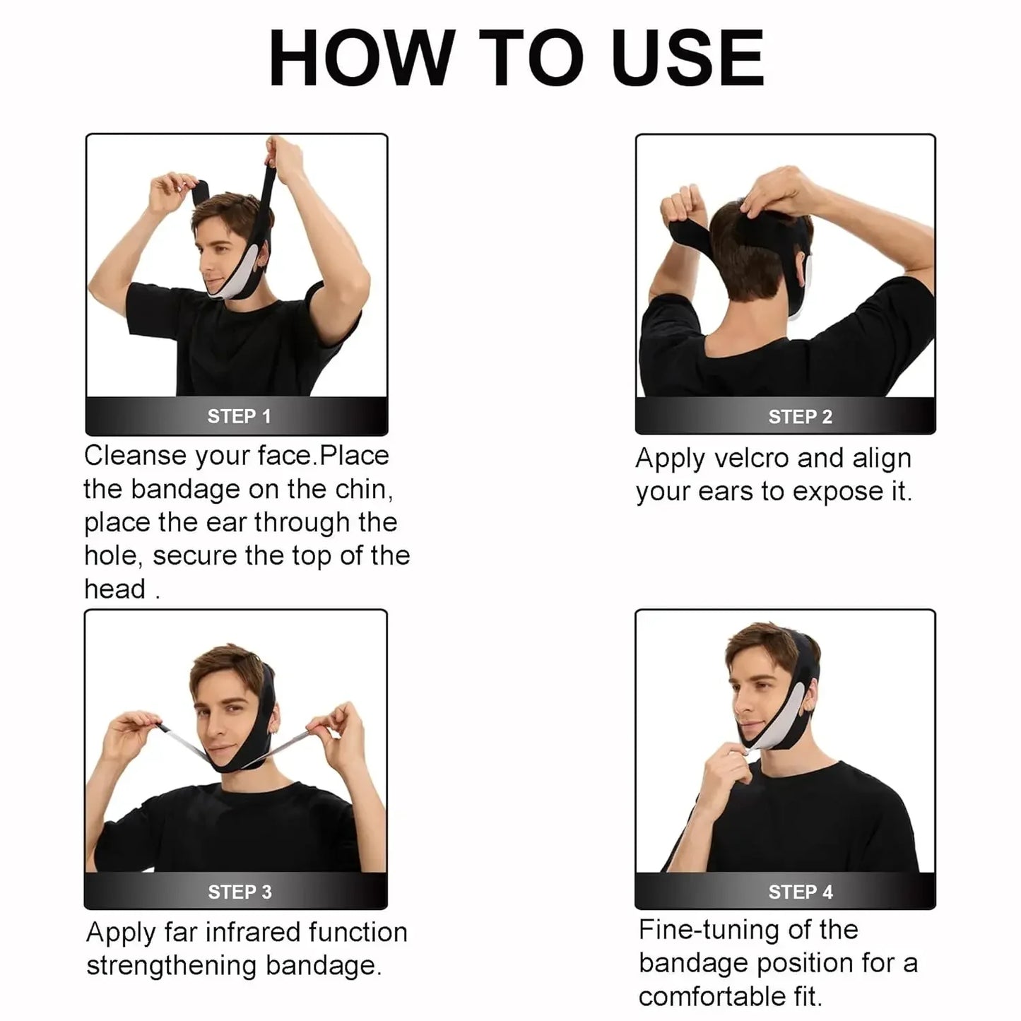 FaceSculpt™ V Shaped Face Mask – Double Chin Support, Jawline Lift & Skin Firming