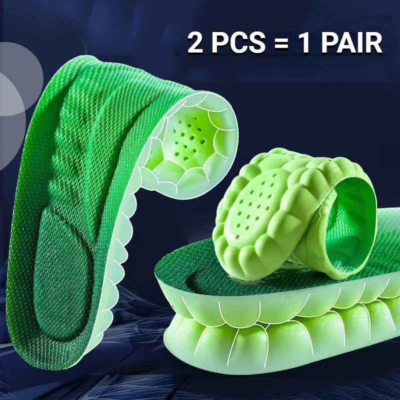 SoleEase™ 4D Massage Shoe Insoles – Latex Cushioning & Foot Pain Relief