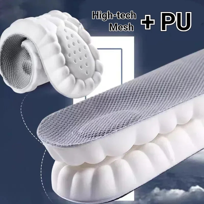 SoleEase™ 4D Massage Shoe Insoles – Latex Cushioning & Foot Pain Relief