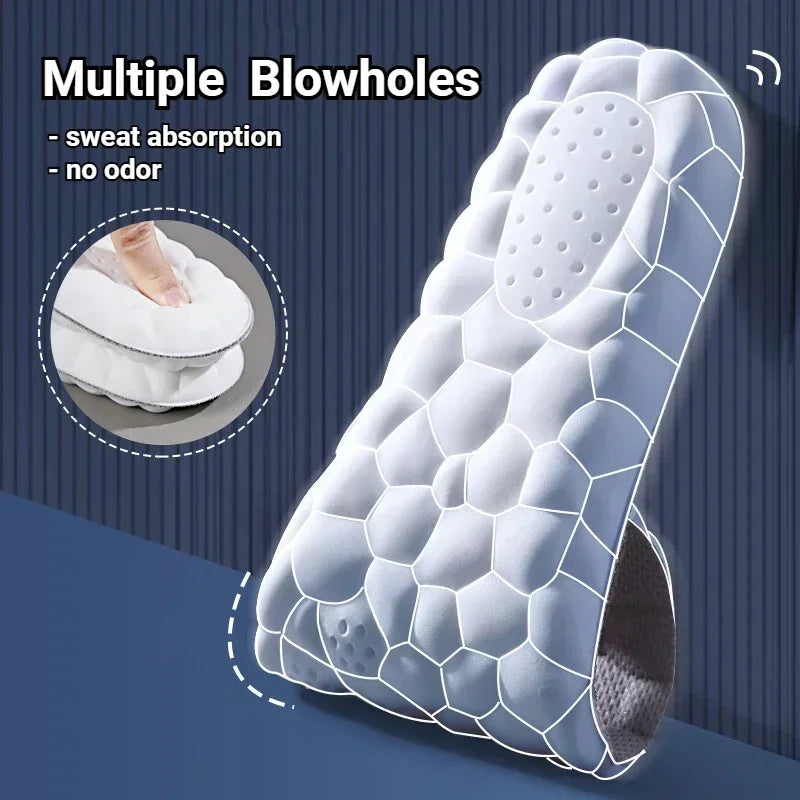 SoleEase™ 4D Massage Shoe Insoles – Latex Cushioning & Foot Pain Relief