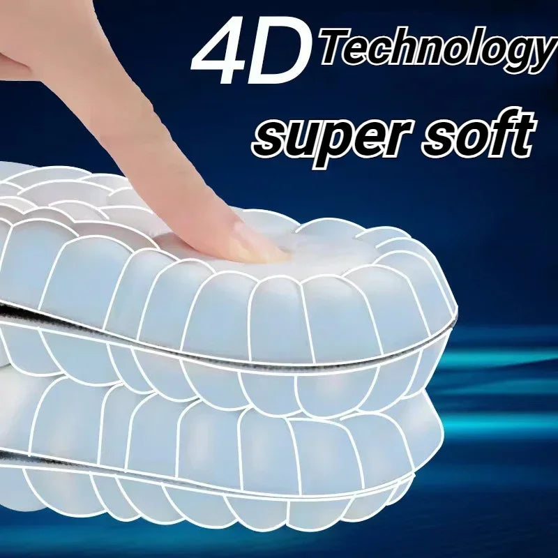 SoleEase™ 4D Massage Shoe Insoles – Latex Cushioning & Foot Pain Relief