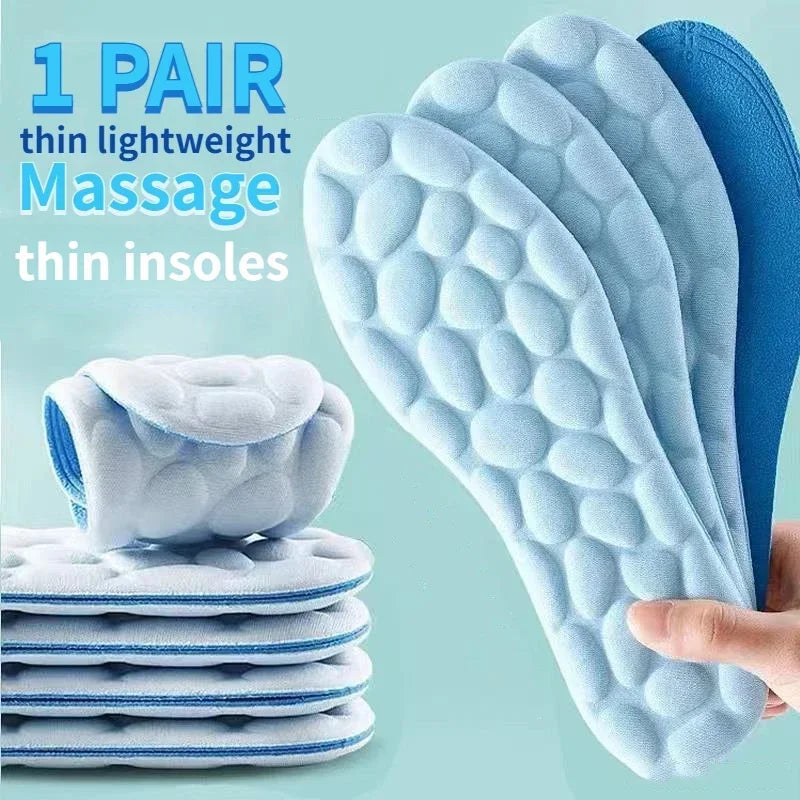 SoleEase™ 4D Massage Shoe Insoles – Latex Cushioning & Foot Pain Relief